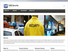 Tablet Screenshot of ism-security.com